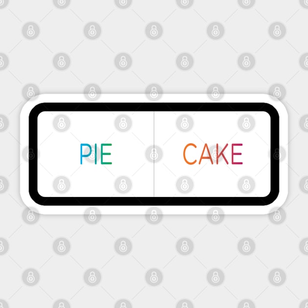 Pie or Cake that is the question. Instagram Poll. Sticker by YourGoods